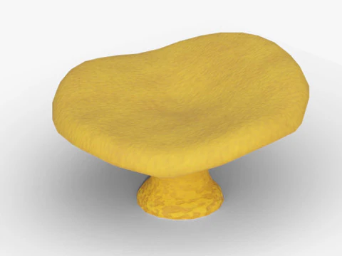 Chanterelle Mushroom Trees 3D Model