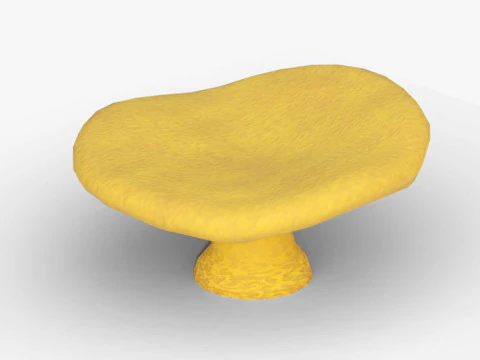 Chanterelle Mushroom Trees 3D Model