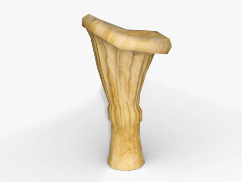 Chanterelle Mushroom Trees 3D Model