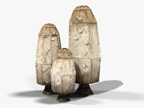 Coprinus Comatus-Pilz 3D Modell