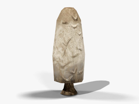 Coprinus Comatus-Pilz 3D Modell