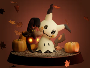 Campo de calabazas Mimikyu Modelo de impresión 3D