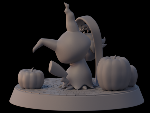 Mimikyu Pumpkin field 3D Принт Модель