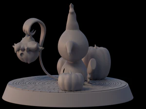 Mimikyu Pumpkin field 3D Print Model
