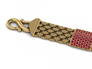 DIAMOND STYLISH BRACELET 3D Baskı Modeli
