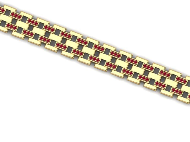 HIGH QUALITY DIAMOND BRACELET LINK JEWELRY FOR ALL CAM MACHINE 3D Print Model .c4d .max .obj .3ds .fbx .stl .blend