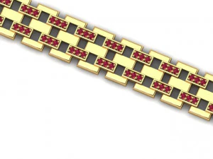 HIGH QUALITY DIAMOND BRACELET LINK JEWELRY FOR ALL CAM MACHINE 3D Print Model