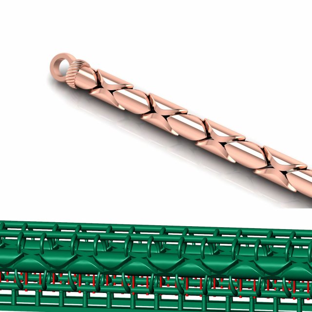 Highly Premium Chain 3D Printing Models Directly Castable Modello 3D .c4d .max .obj .3ds .fbx .stl .blend 