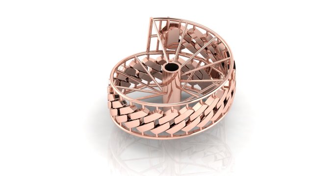 10mm Cuban Link Bracelet 3D Print Model .c4d .max .obj .3ds .fbx .stl .blend 