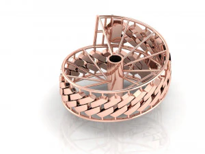 Bracelet &agrave; maillons cubains de 10 mm Modèles 3D en vedette