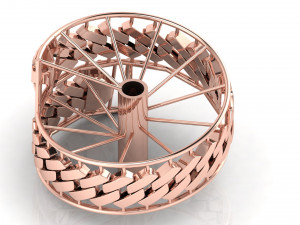 10mm Cuban Link Bracelet 3D Print Model