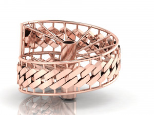 10mm Cuban Link Bracelet 3D Print Model