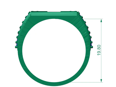 Anel masculino Modelo de Impressão 3D