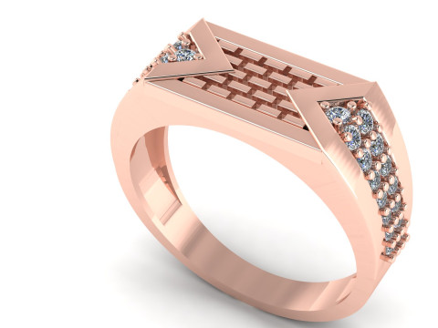 Gents ring Modèles 3D en vedette