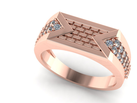 Gents ring Modèles 3D en vedette