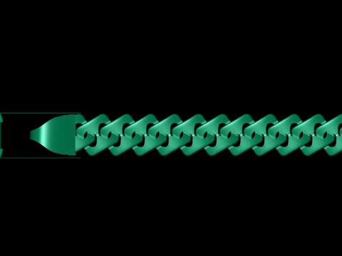 5 MM NEW Spiral Type Cuban Bracelet Ready to Print STL Tested High-Quality Design 3D 프린트 모델