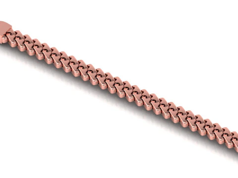 5 MM NEW Spiral Type Cuban Bracelet Ready to Print STL Tested High-Quality Design 3D Print Model