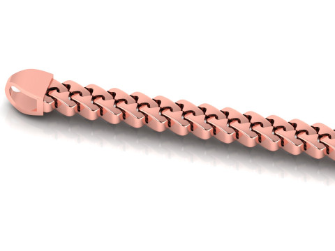 6 MM NEW Spiral Type Cuban Bracelet Ready to Print STL Tested High-Quality Design Model Cetak 3D