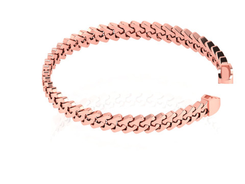 7 MM NEW Spiral Type Cuban Bracelet Ready to Print STL Tested High-Quality Design 3D Print Model