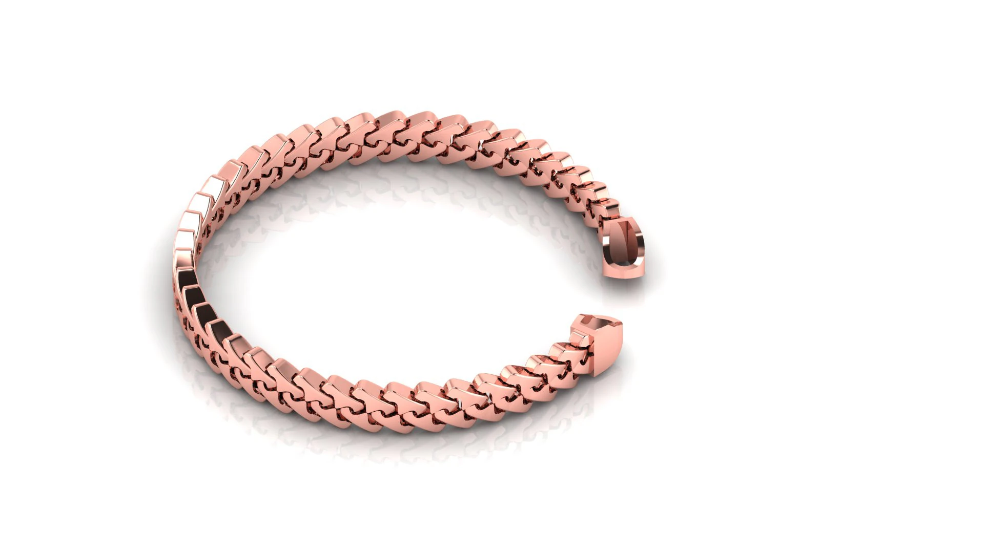 8 MM NEW Spiral Type Cuban Bracelet Ready to Print STL Tested High-Quality Design 3D Print Model .c4d .max .obj .3ds .fbx .stl .blend 