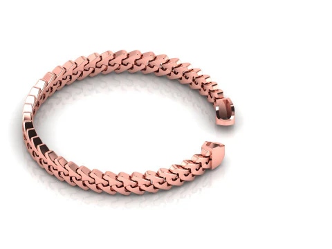 8 MM 새 제품 나선형 쿠바 팔찌 인쇄 가능 STL 테스트 완료 고품질 디자인 3D 프린트 모델