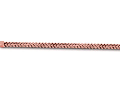8 MM NEW Spiral Type Cuban Bracelet Ready to Print STL Tested High-Quality Design 3D Print Model