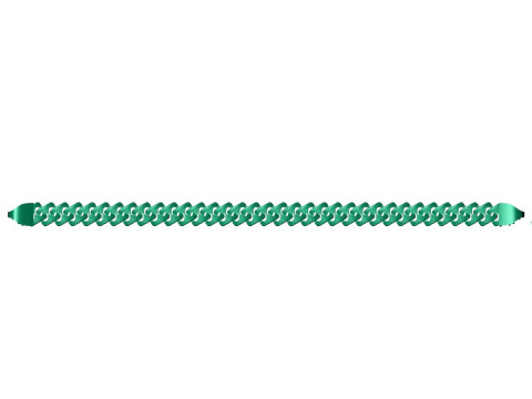 9 MM NEW Spiral Type Cuban Bracelet Ready to Print STL Tested High-Quality Design 3D Print Model