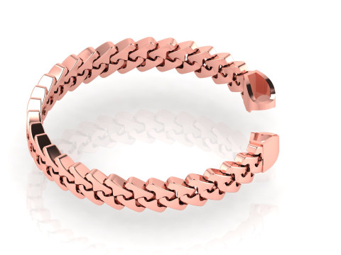 10 MM NEW Spiral Type Cuban Bracelet Ready to Print STL Tested High-Quality Design 3Dプリントモデル