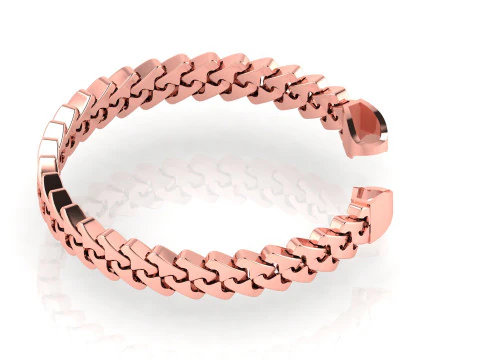 10 MM NEW Spiral Type Cuban Bracelet Ready to Print STL Tested High-Quality Design 3D Print Model