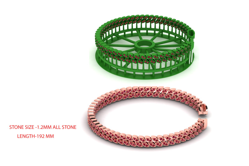 6MM Diamond Cuban 3d Printed Chain Model Cetak 3D .c4d .max .obj .3ds .fbx .stl .blend 