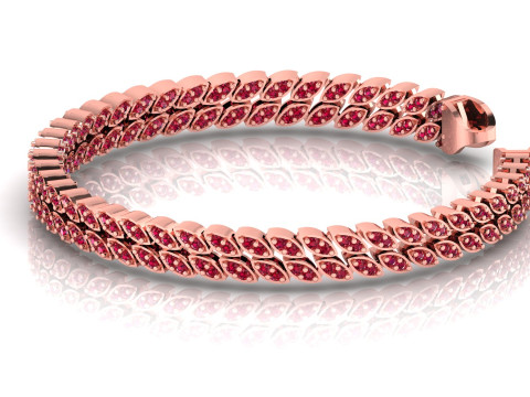 7MM Diamond Cuban 3d Printed Chain 3D Baskı Modeli