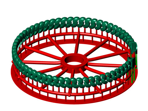 6mm SPIRAL 3D Oval CUBAN BRACELET OR CHAIN OR NECKLACE 3Dプリントモデル