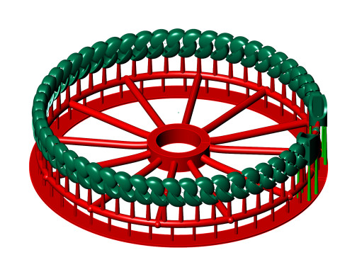 7mm SPIRAL 3D Oval CUBAN BRACELET OR CHAIN OR NECKLACE 3D Baskı Modeli