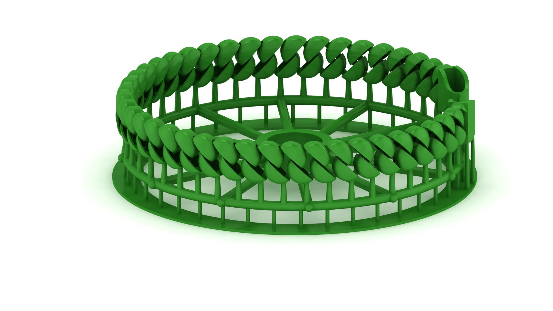 8mm SPIRAL 3D Oval CUBAN BRACELET OR CHAIN OR NECKLACE 3D Print Model .c4d .max .obj .3ds .fbx .stl .blend 