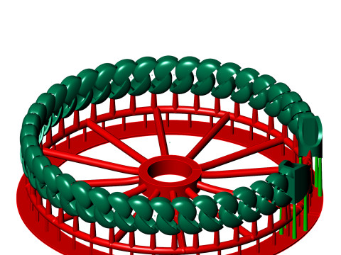 9mm SPIRAL 3D Oval CUBAN BRACELET OR CHAIN OR NECKLACE 3D-Druckmodell