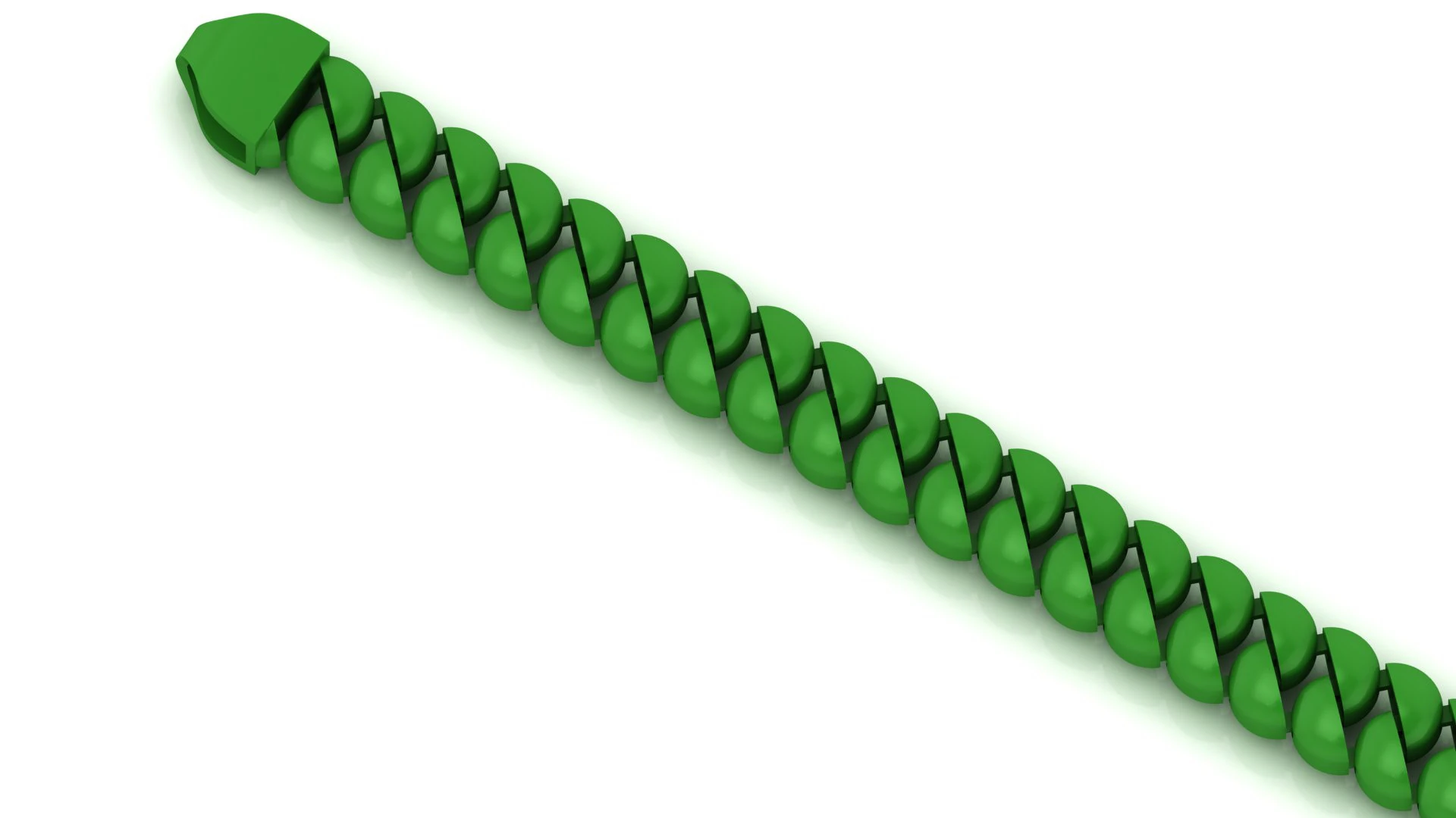 9MM Oval CUBAN BRACELET READY TO PRINT FULL BRACELET 3D Print Model .c4d .max .obj .3ds .fbx .stl .blend