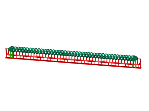 9MM Oval CUBAN BRACELET READY TO PRINT FULL BRACELET Modelo de impresión 3D
