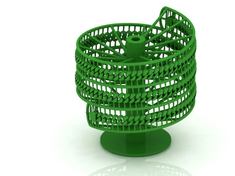 Овальная КУБИНСКАЯ ЕЛКА С ЦЕПЬЮ 6 ММ ГОТОВА К ПЕЧАТИ 3D Принт Модель