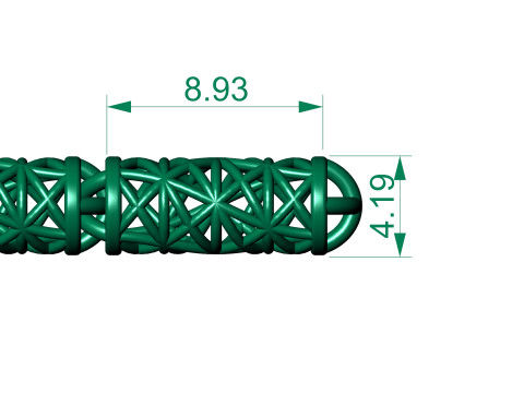 Beautiful chain or bracelet jewelry for all cam machine Modèles 3D en vedette