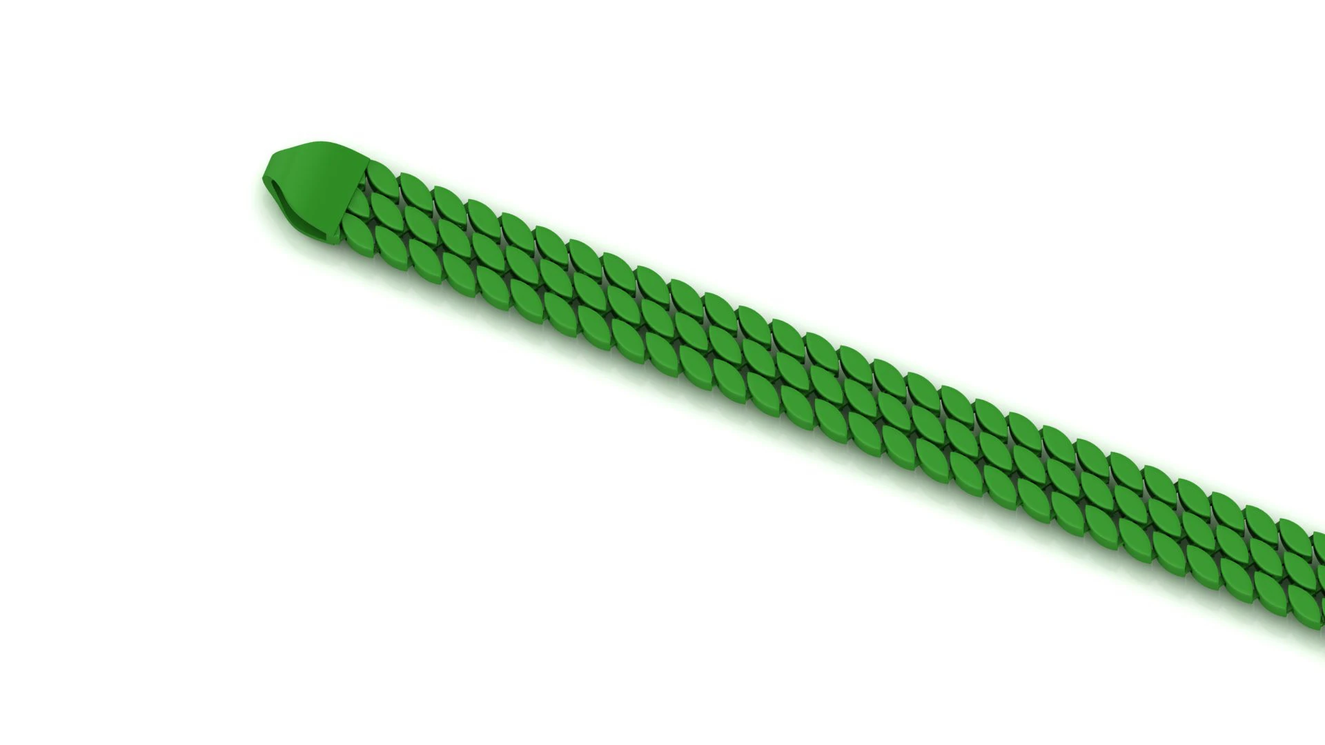 9MM Beautiful 3 line cuban bracelet jewelry for all cam machine 3D Print Model .c4d .max .obj .3ds .fbx .stl .blend