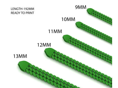 5 КОМПЛЕКТІВ Прекрасний 3-рядковий кубинський браслет для всіх камер 3D Принт Модель