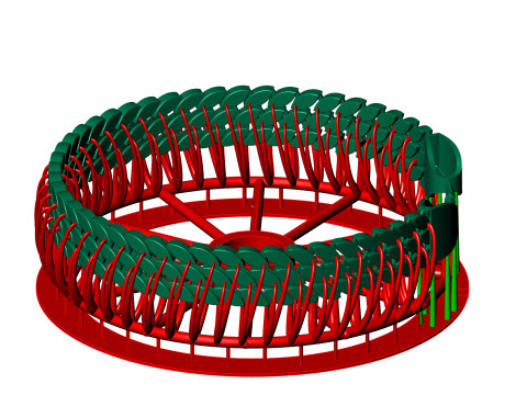 10 MM Beautiful 3 line SPIRAL cuban bracelet jewelry for all cam machine 3D Print Model
