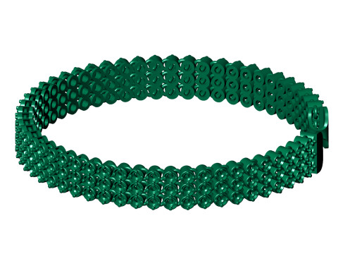 11MM Elegant SPIRAL Single Stone 3D Printed Bracelet Ready to Print STL File 3D 프린트 모델