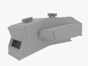 Sci-fi Spaceship 3D Model