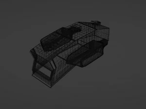 Sci-fi Spaceship 3D Model