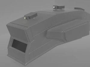 Sci-fi Spaceship 3D Model