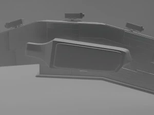 Sci-fi Spaceship 3D Model