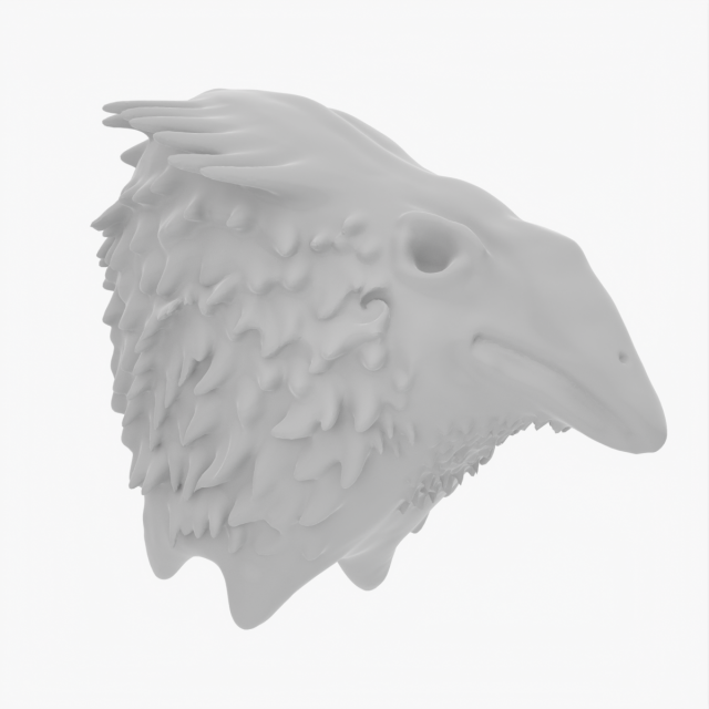 Weird Bird 3D Sculpt Modelo 3D .c4d .max .obj .3ds .fbx .stl .blend 