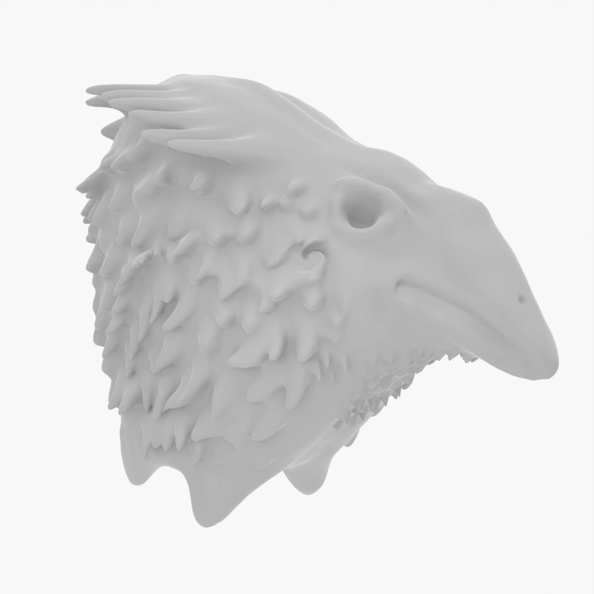 Weird Bird 3D Sculpt 3D Model .c4d .max .obj .3ds .fbx .stl .blend