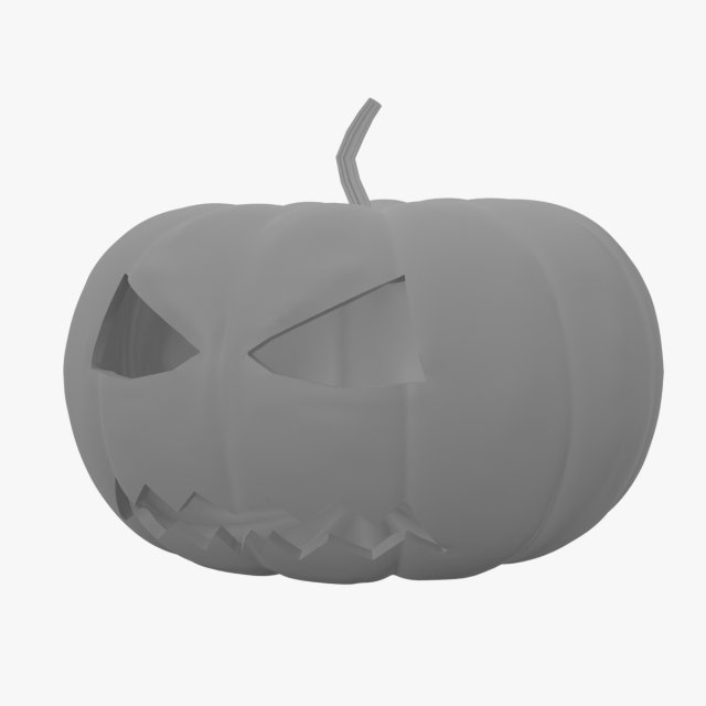 Halloween Pumpkin 3D Model .c4d .max .obj .3ds .fbx .stl .blend 